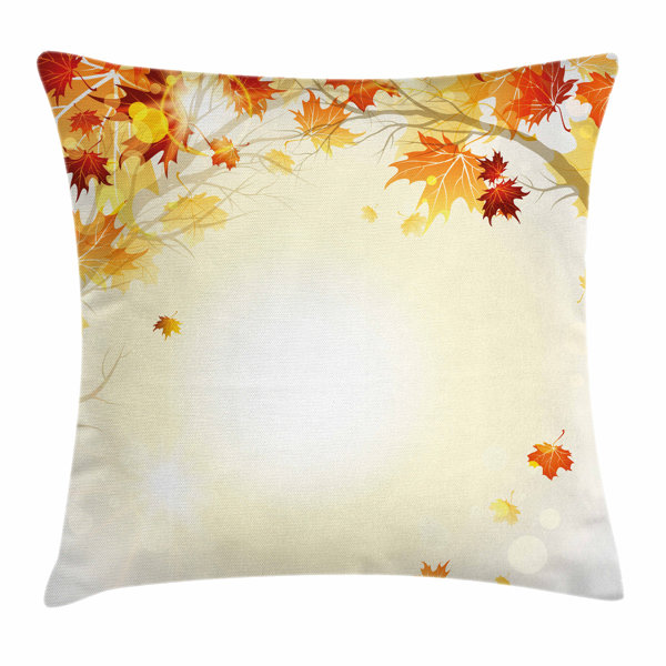Herbst Kissenbezüge 45x45cm | 2er Set Mit Sonnenblumen & Kürbis Design
